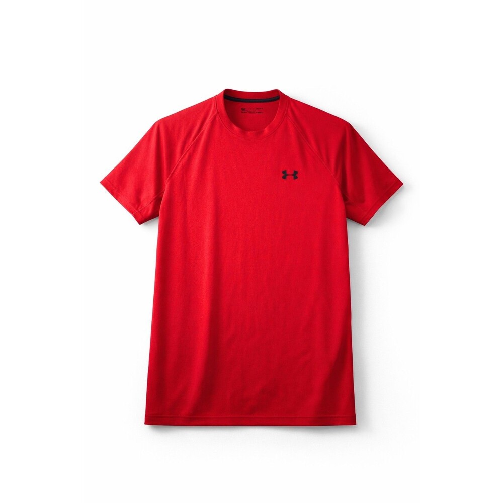 Under Armour HeatGear Red Short Sleeve Athletic Performance T-Shirt Men’s LG